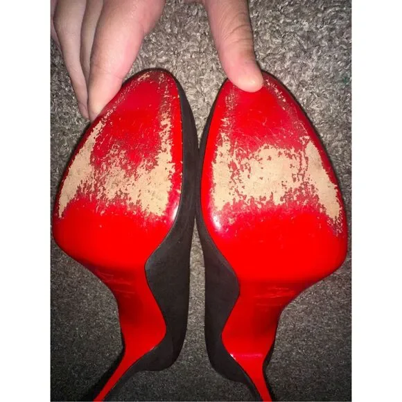 Christian Louboutin Round Toe Red Bottoms - Picture 6 of 12